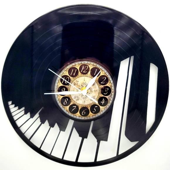 PIANO vinyl record clock - Picture 1 of 2